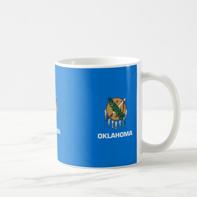 Oklahoma State Flag Design Coffee Mug (Right)
