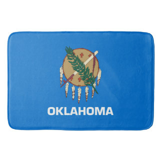 Oklahoma State Flag Design Decor Bath Mat