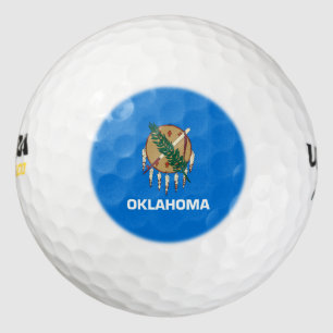 Oklahoma State Flag Design Golf Balls