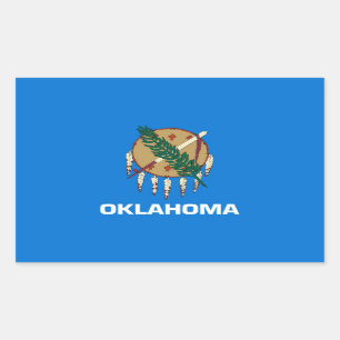 Oklahoma State Flag Design Sticker