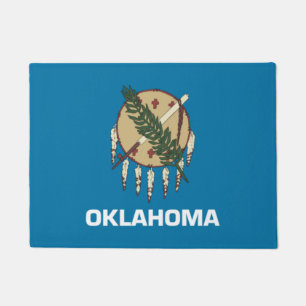 Oklahoma State Flag Door Matt Doormat