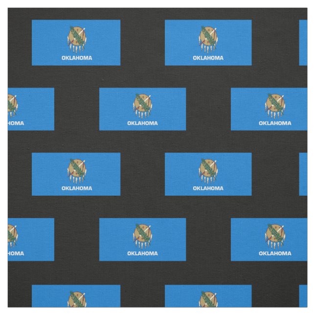 Oklahoma State Flag Fabric (Swatch)