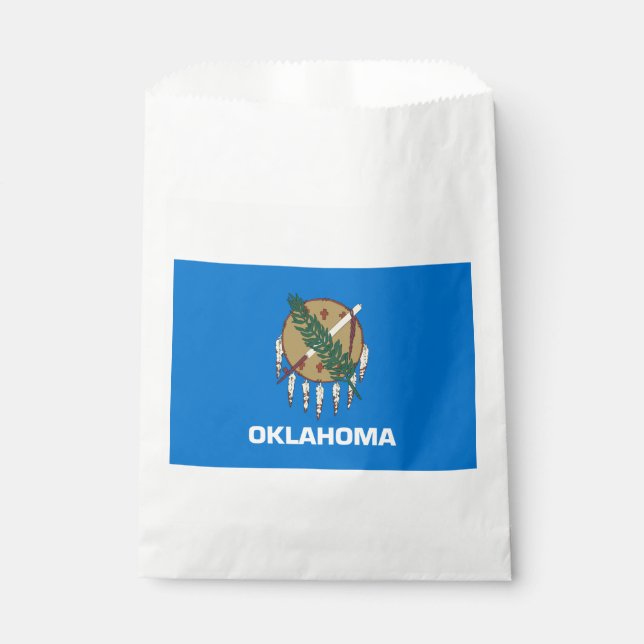 Oklahoma State Flag Favour Bag (Front)