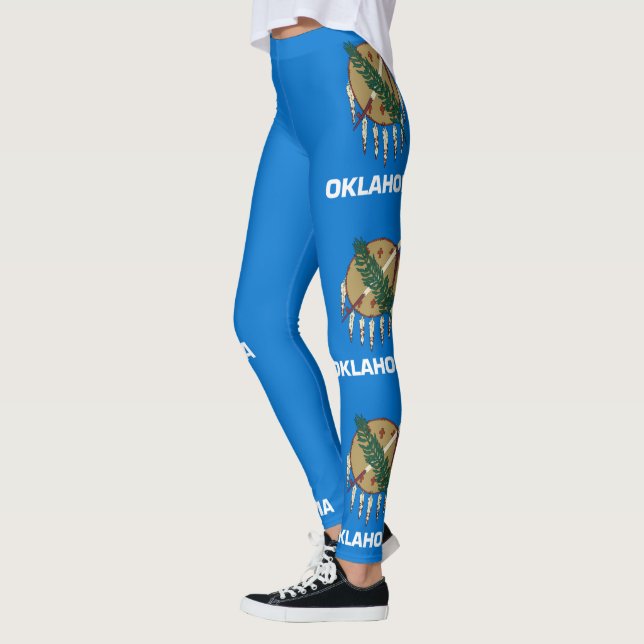 Oklahoma State Flag Leggings (Left)