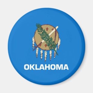 Oklahoma State Flag Magnet