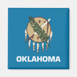 Oklahoma state flag magnet