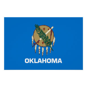 Oklahoma State Flag Poster