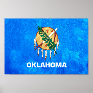 Oklahoma State Flag Poster