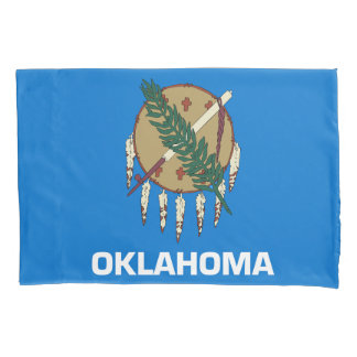 Oklahoma State Flag Print Patriotc Pillowcase