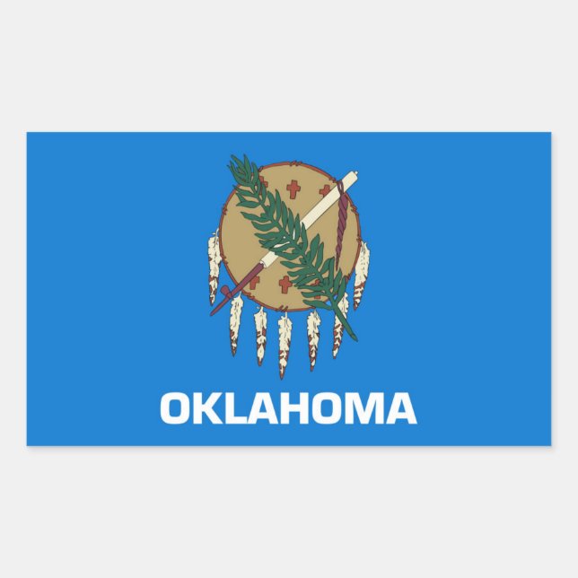 Oklahoma State flag Sticker (Front)