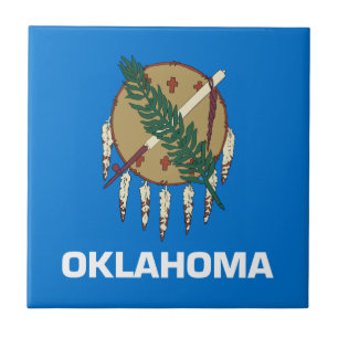 Oklahoma State Flag Tile