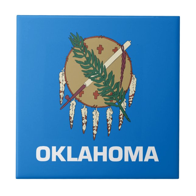 Oklahoma State Flag Tile (Front)