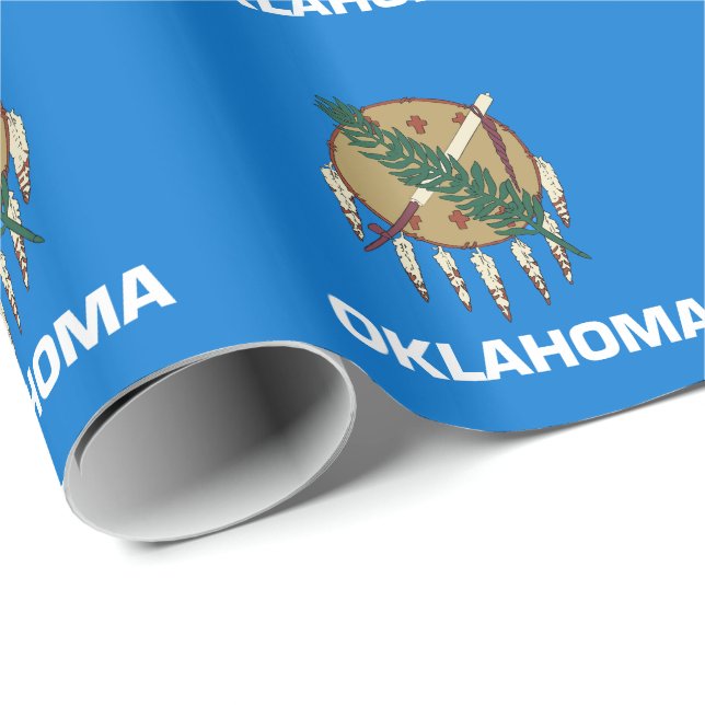 Oklahoma State Flag Wrapping Paper (Roll Corner)