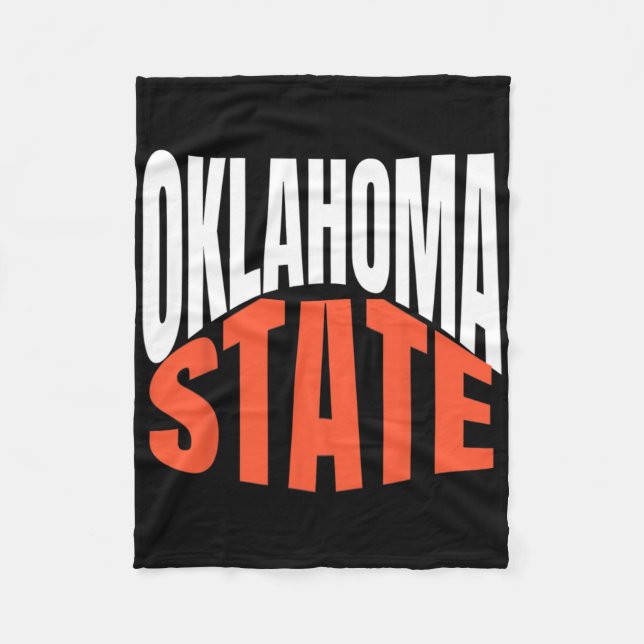 Oklahoma State  Fleece Blanket (Front)
