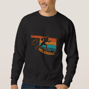 Oklahoma State Footbal Colourful Map Sweatshirt