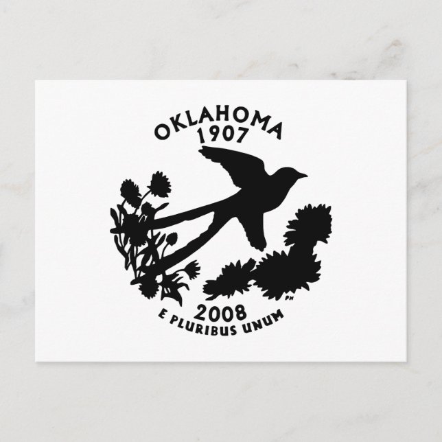 Oklahoma State Quarter Postcard (Front)