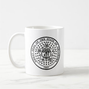 Oklahoma State Seal (black and white) Coffee Mug