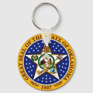 Oklahoma State Seal Keychain