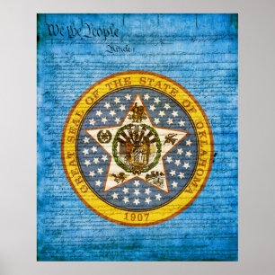 Oklahoma State Seal Poster