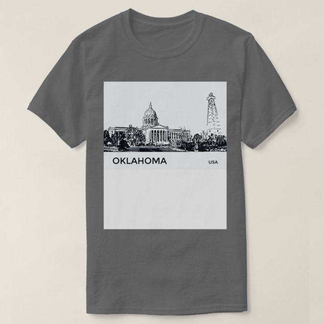 Oklahoma State USA T-Shirt (Design Front)