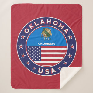 Oklahoma sticker, phone case sherpa blanket