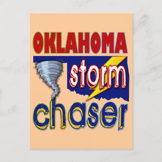Oklahoma Storm Chaser Postcard (Front)
