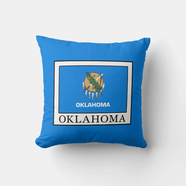 Oklahoma Throw Pillow (Front)