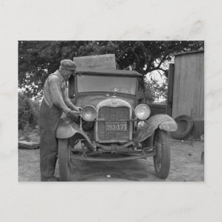 Oklahoma to California, 1930s Postcard