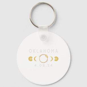 Oklahoma Total Solar Eclipse April 8 2024 Solar Ec Keychain