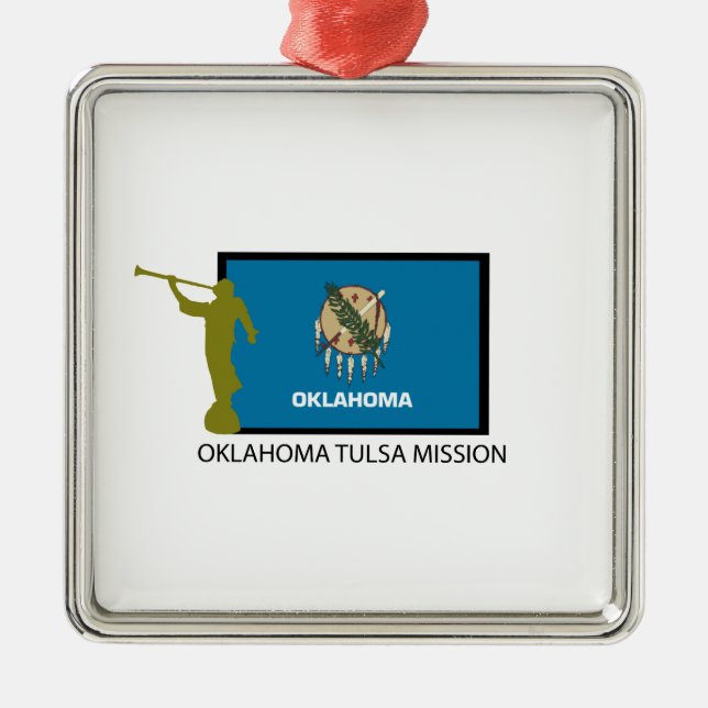 OKLAHOMA TULSA MISSION LDS CTR METAL ORNAMENT (Front)
