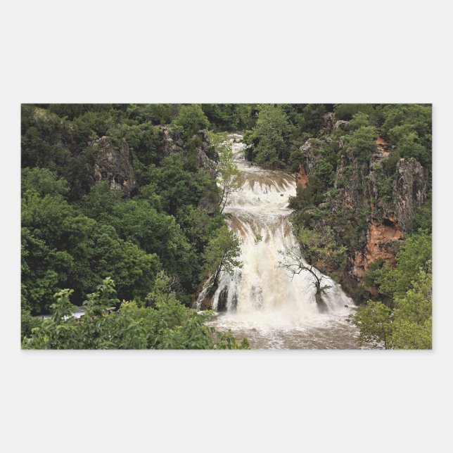 Oklahoma, Turner Falls Waterfall, Sticker (Front)