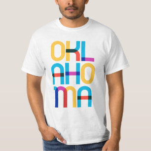 Oklahoma Vintage Retro Pop Art Colourful 80s Type T-Shirt