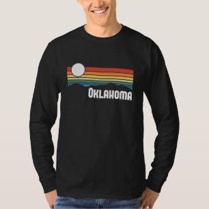 Oklahoma Vintage Sunset 80s Retro Summer State USA T-Shirt