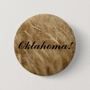 Oklahoma! Wavin' Wheat 2 Inch Round Button