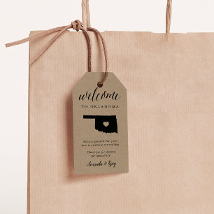 Oklahoma Wedding Welcome Gift Tags