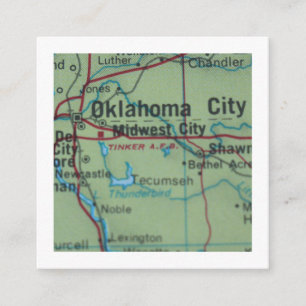 oklahoma  We've Moved New Address Card