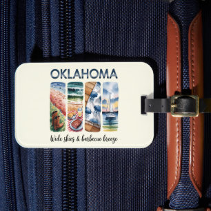 Oklahoma - Wild Skies & Barbeque Breeze Luggage Tag