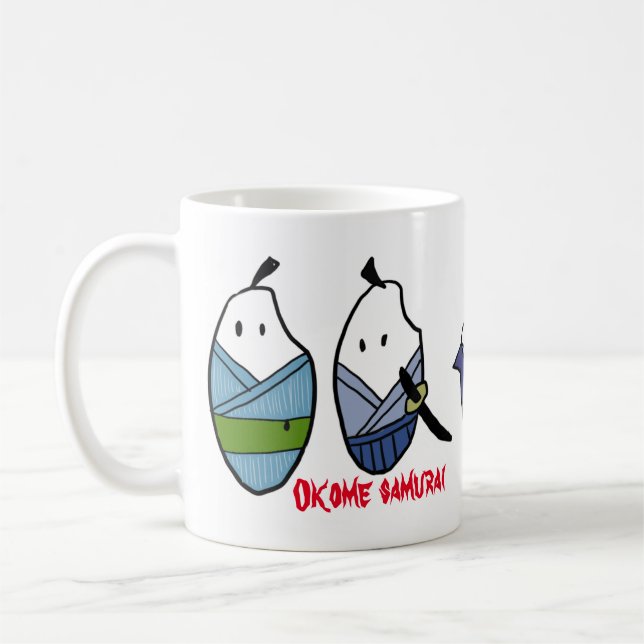 Okome Samurai  Coffee Mug (Left)