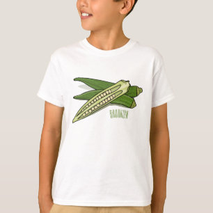 Okra cartoon illustration T-Shirt