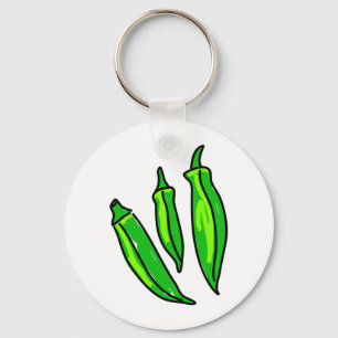 Okra Keychain
