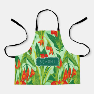 Okra Retro Colourful Personalized Pattern Apron
