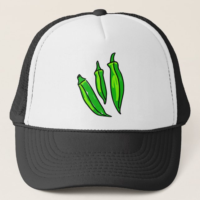 Okra Trucker Hat (Front)