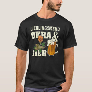 Okra Vegetable Marshmallow Vegan Vegetarian Vegeta T-Shirt