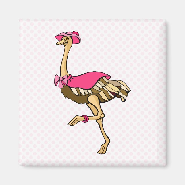 Oksana Ostrich Magnet (Front)