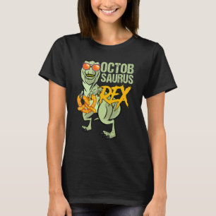Oktobasaurus Rex Dinosaur Lederhosen Bavarian Cost T-Shirt