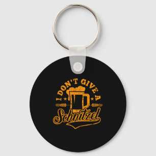 Oktoberfes I Don't Give A Schnitzel Beer Men Women Keychain