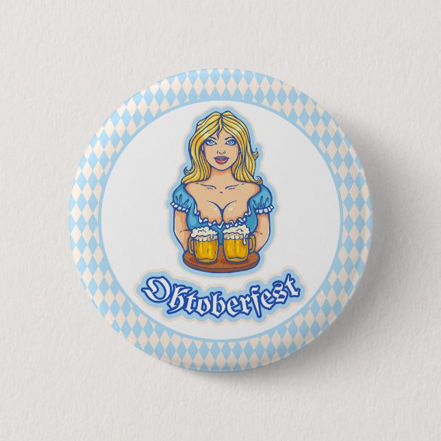 Oktoberfest 2 Inch Round Button (Front)