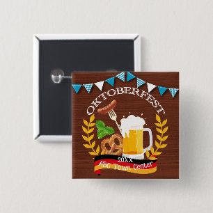 Oktoberfest 2 Inch Square Button