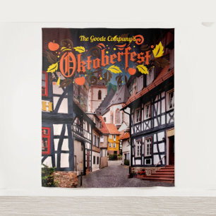 Oktoberfest Autumn Festival Event Backdrop Tapestry