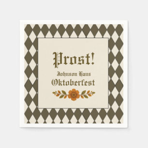 Oktoberfest Bavarian German Beer Party Napkin